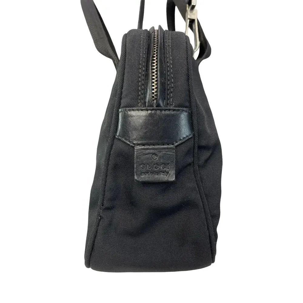 Gucci Black Nylon Microguccissima Top Handle Crossbody Bag Italy 001 3700 Travel